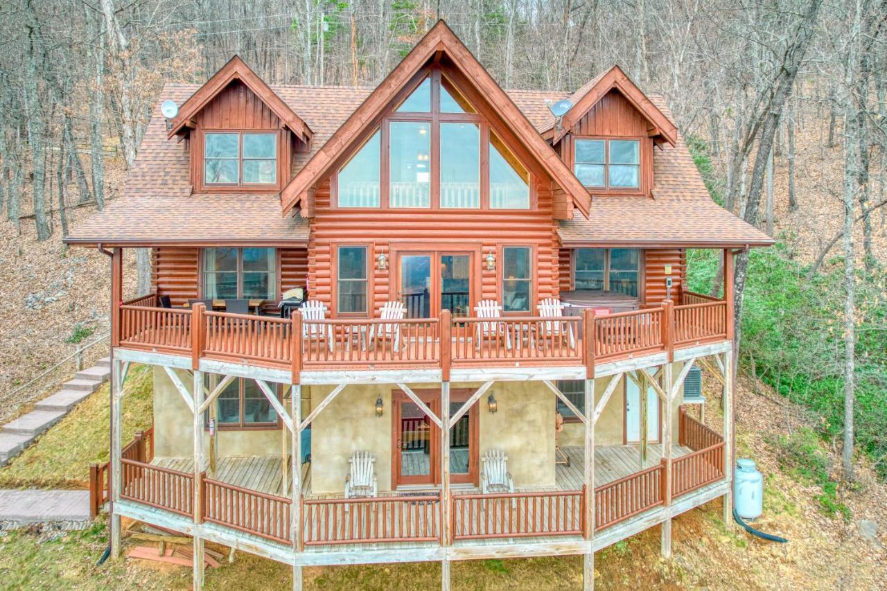 Hawk'S View Log Cabin Lake Lure Exterior photo